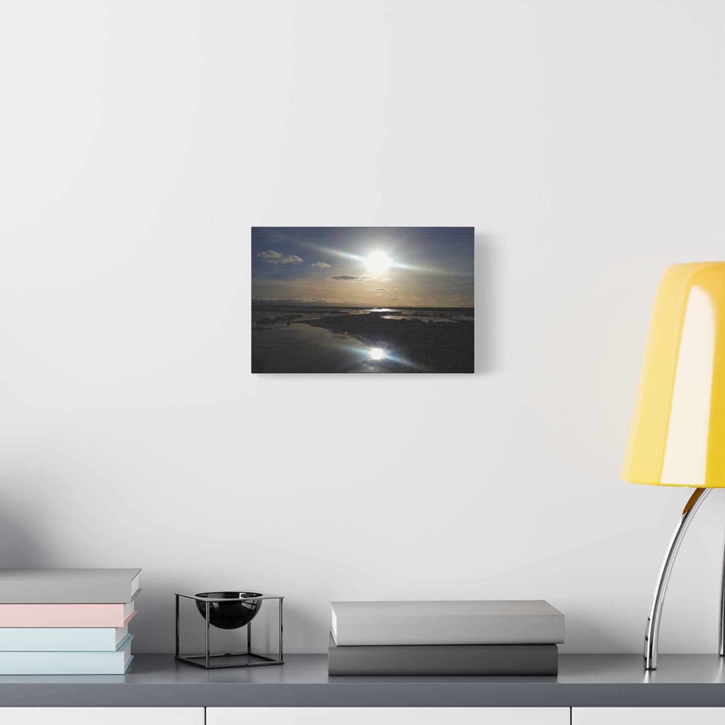 Don Edwards wildlife preserve - Reflection Canvas Wall Art — Coastal Landscape Print