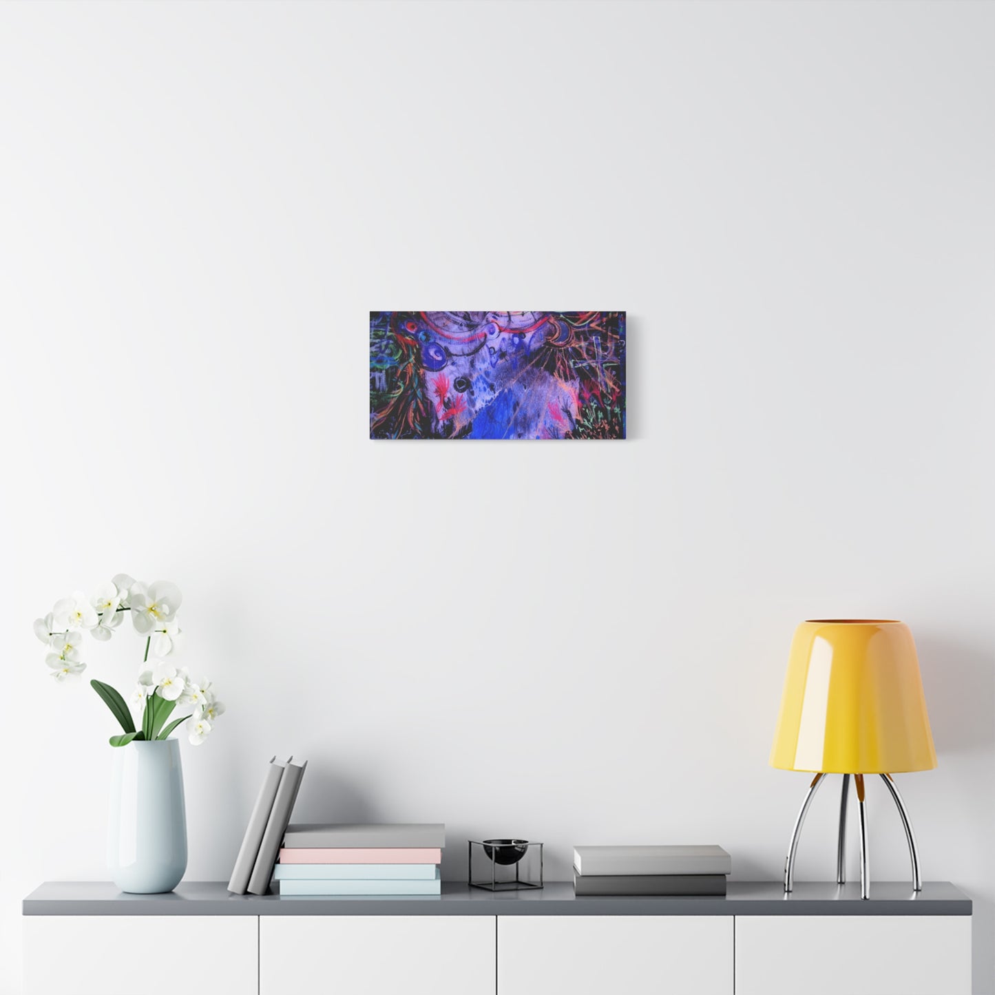 soul_extractions - Abstract Neon Canvas Art - Vibrant Psychedelic Wall Decor