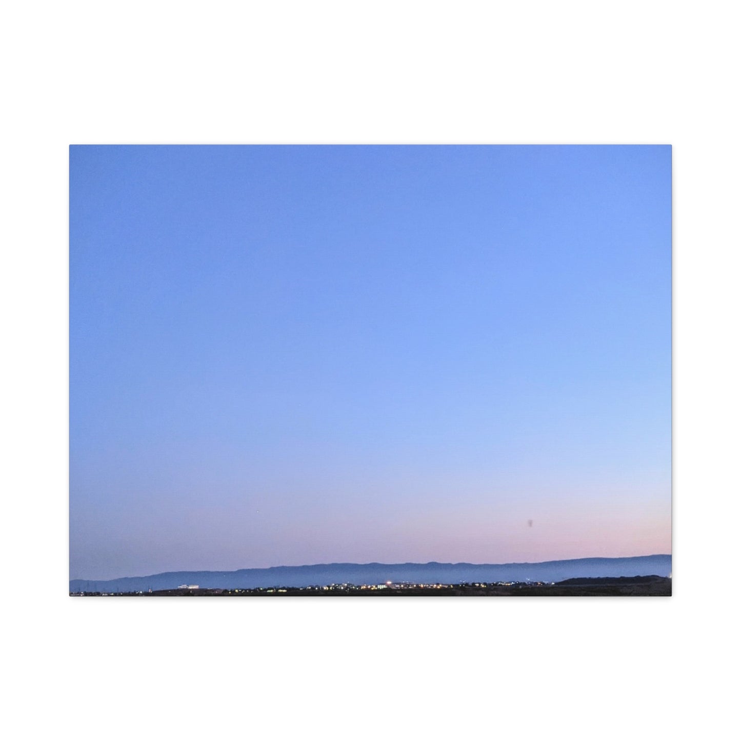 Serene Blue Horizon Matte Canvas Print — Stretched Wall Art
