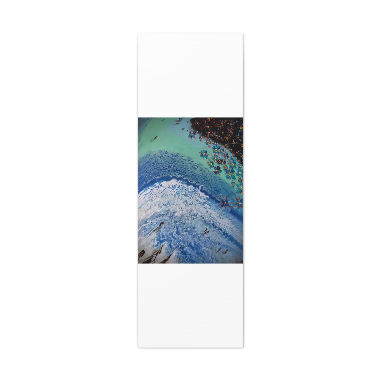 floetrol&flowers - Abstract Matte Canvas Print — Floral Accents Stretched Wall Art