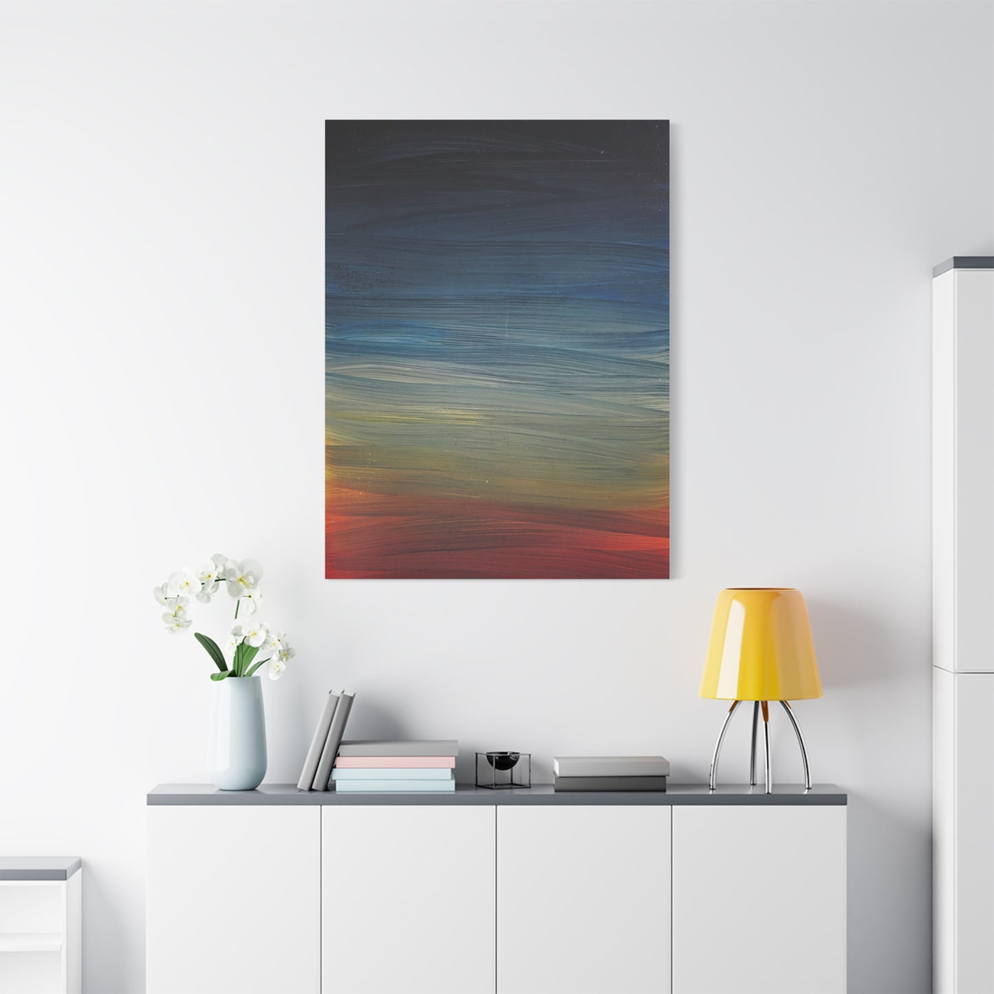 Abstract Coastal Sunset Canvas Print — Matte Stretched Wall Art