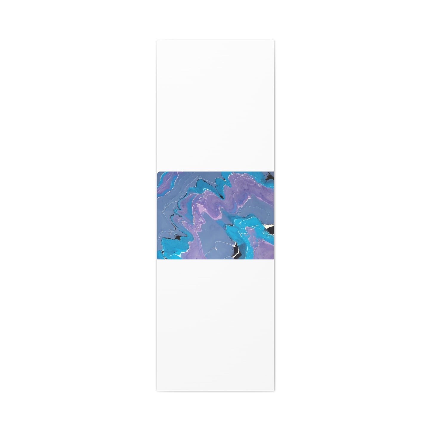 Abstract Blue & Purple Fluid Art Canvas - Matte Stretched Wall Art
