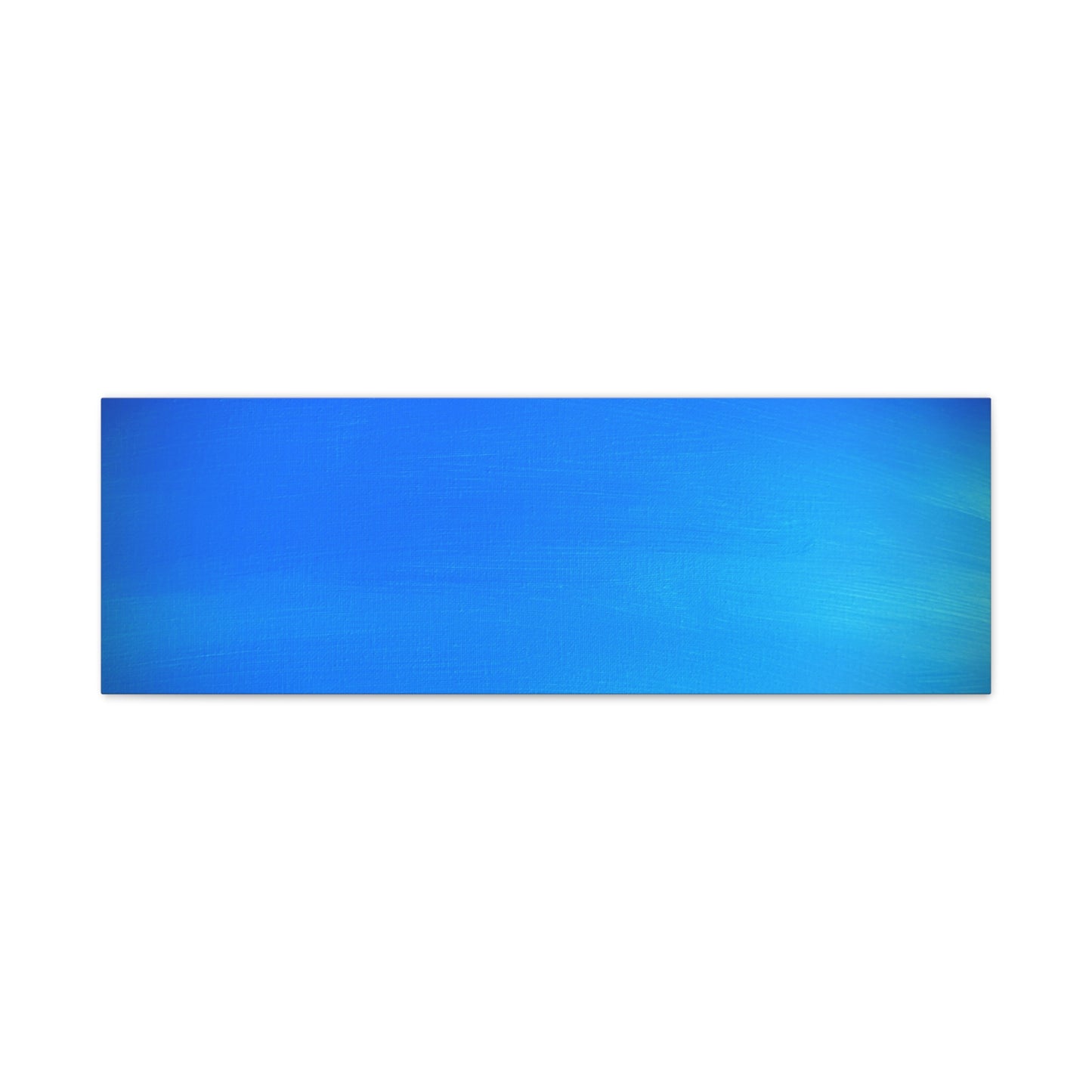 Blue Burst - Gradient Matte Canvas Print — Abstract Ocean Wall Art, Stretched 1.25"
