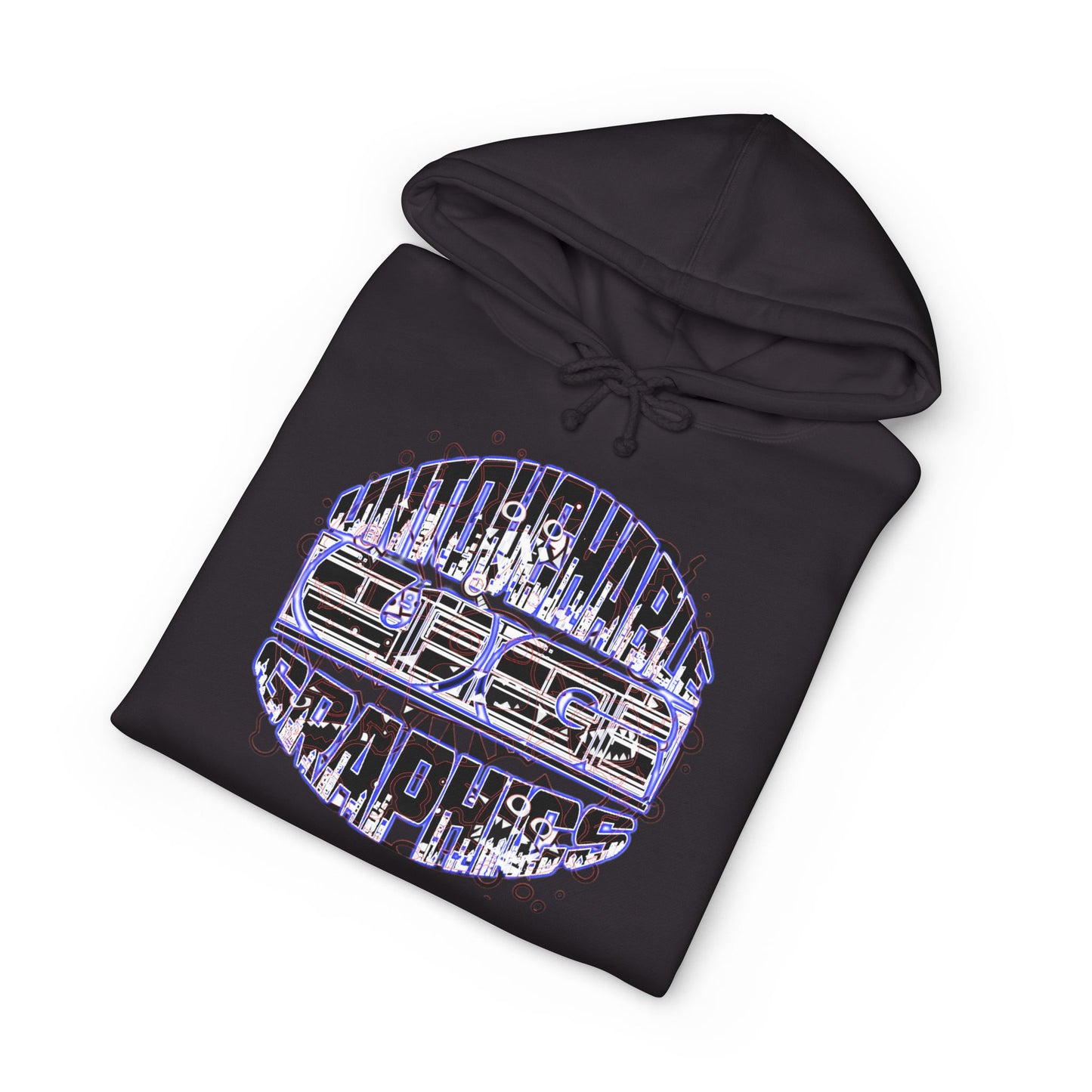 untouchable logo hooded sweatshirt