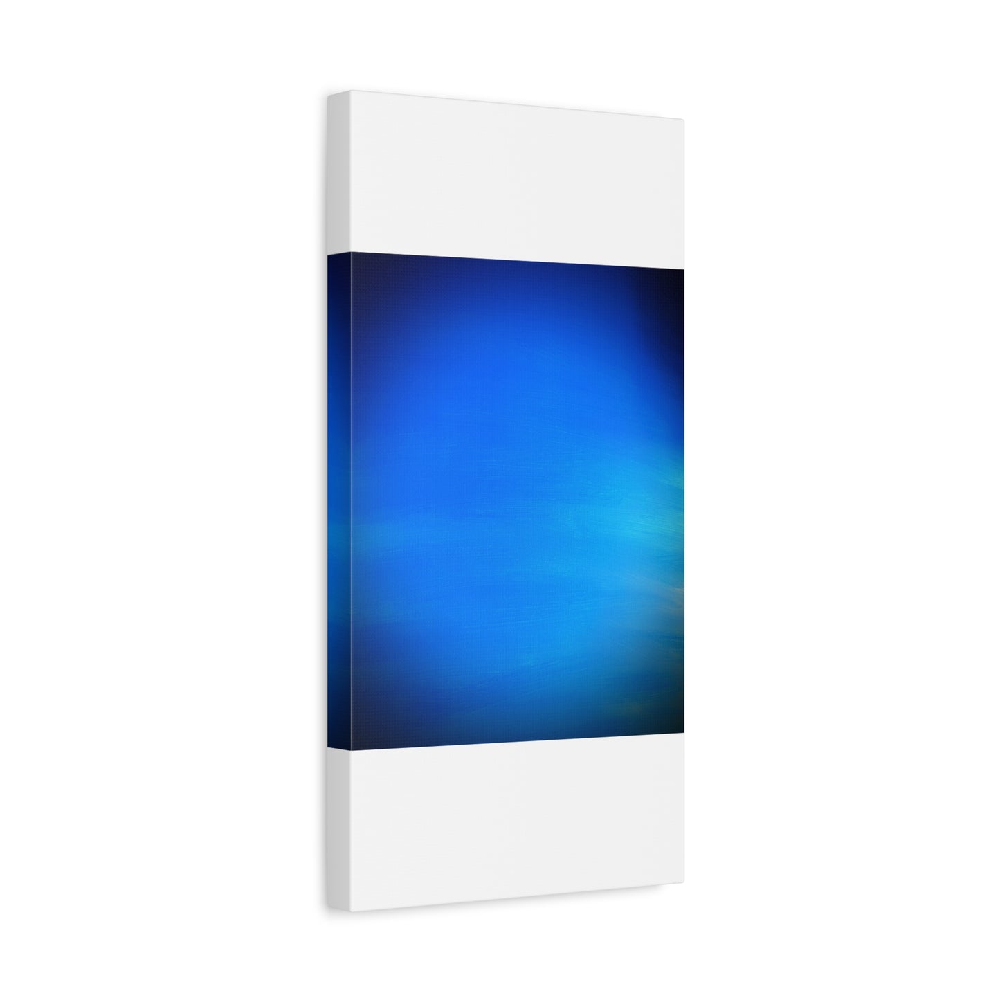 Blue Burst - Gradient Matte Canvas Print — Abstract Ocean Wall Art, Stretched 1.25"