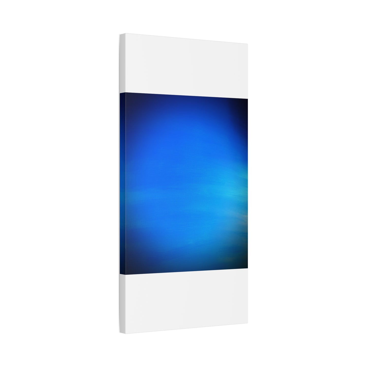 Blue Burst - Gradient Matte Canvas Print — Abstract Ocean Wall Art, Stretched 1.25"