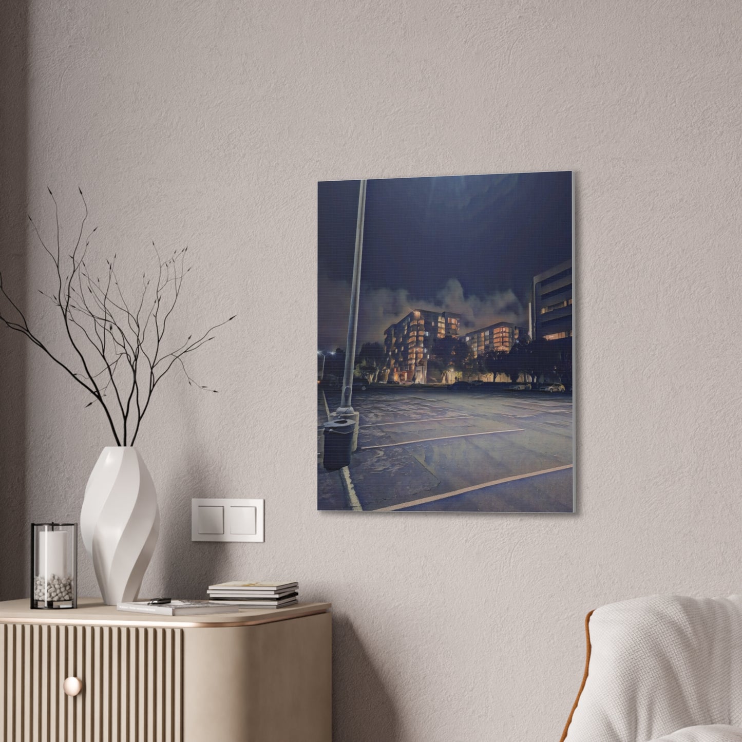 Canvas Art Print - Urban Nightscape Wall Décor