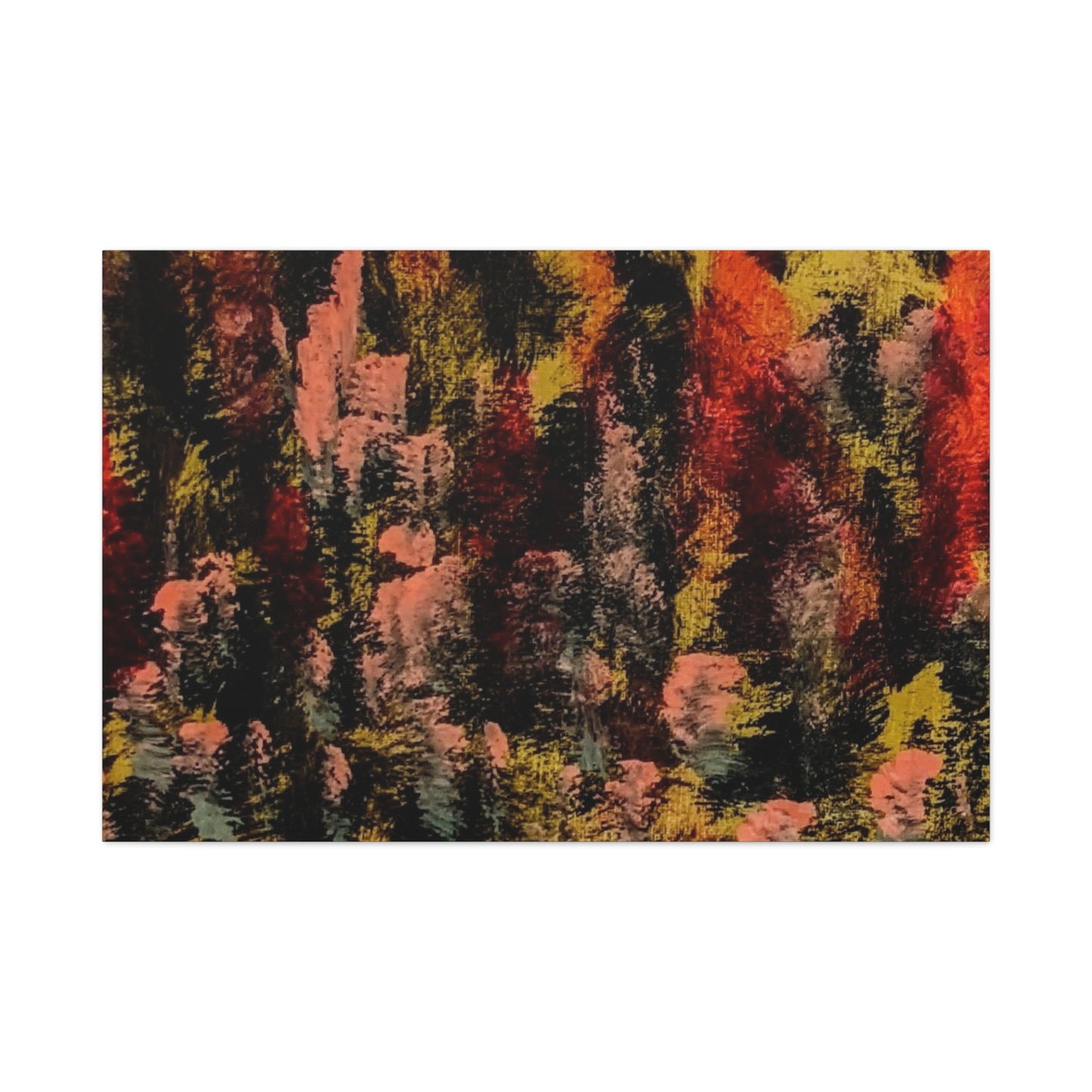 Autumn Forest Abstract — Matte Stretched Canvas