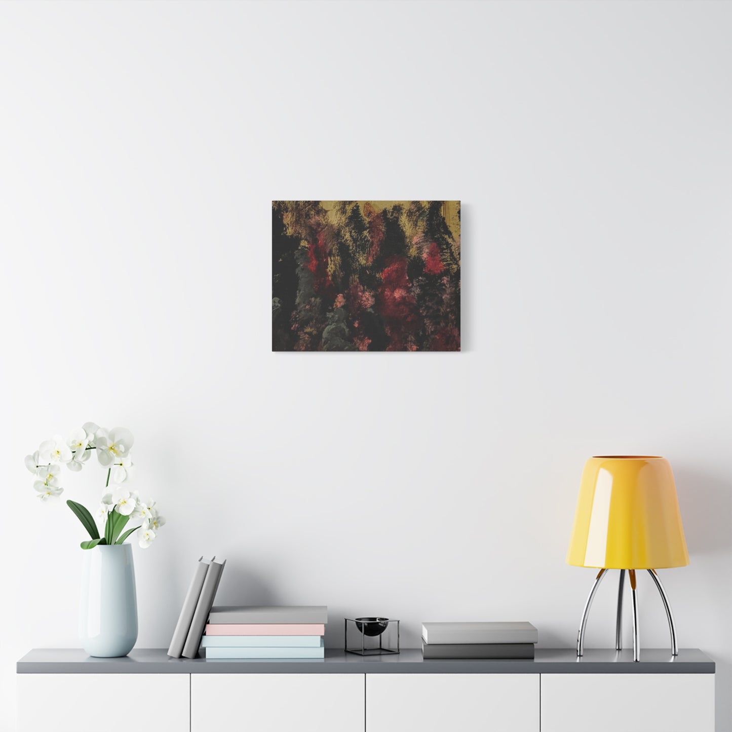 Autumn Forest Nightscape Matte Canvas Print — Stretched 1.25"