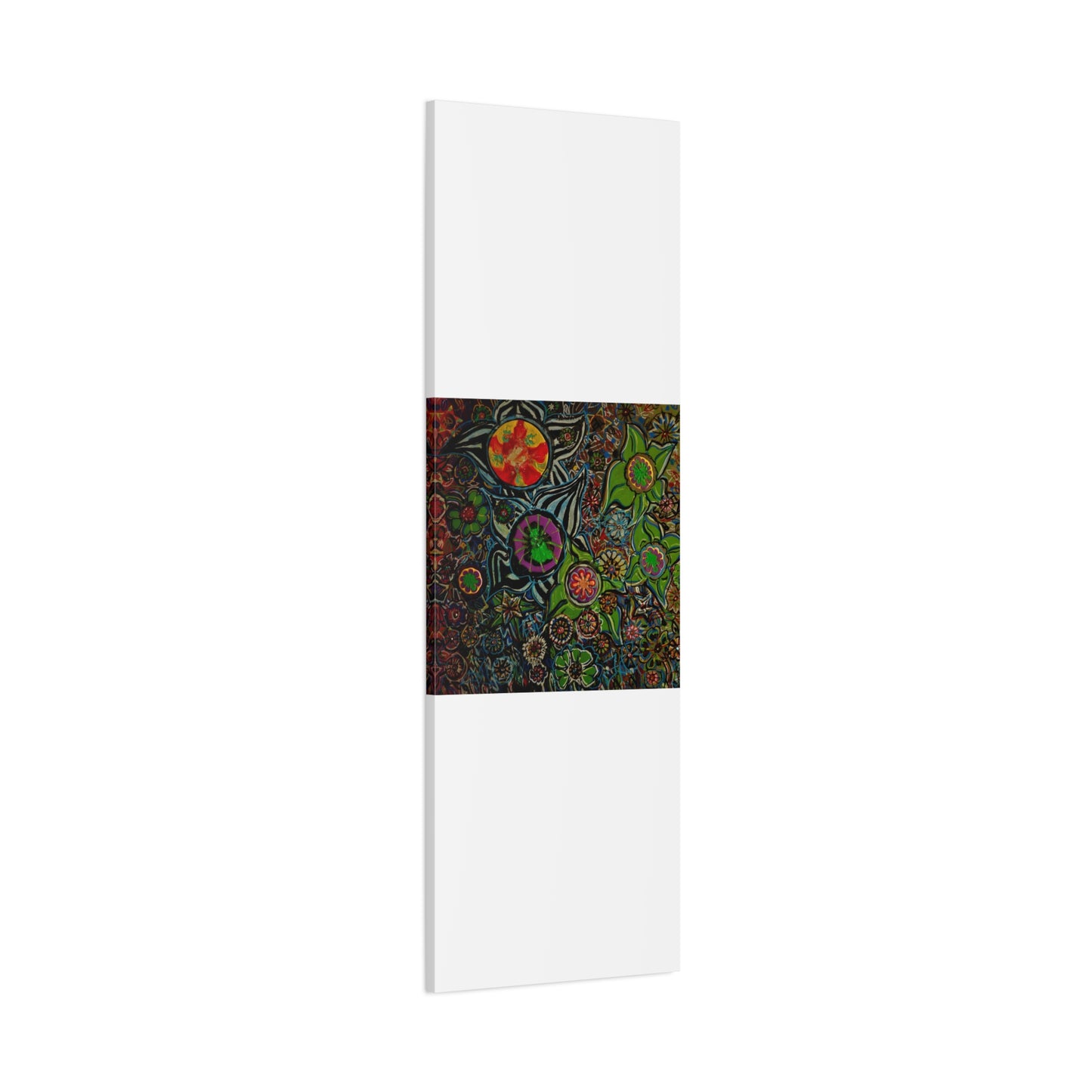 Urban_gardening-03 - Psychedelic Floral Canvas Print — Vibrant Abstract Garden Wall Art