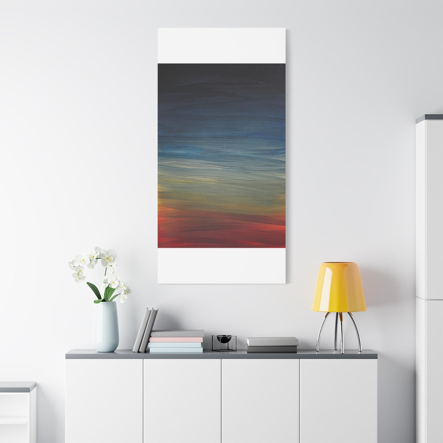 Abstract Coastal Sunset Canvas Print — Matte Stretched Wall Art