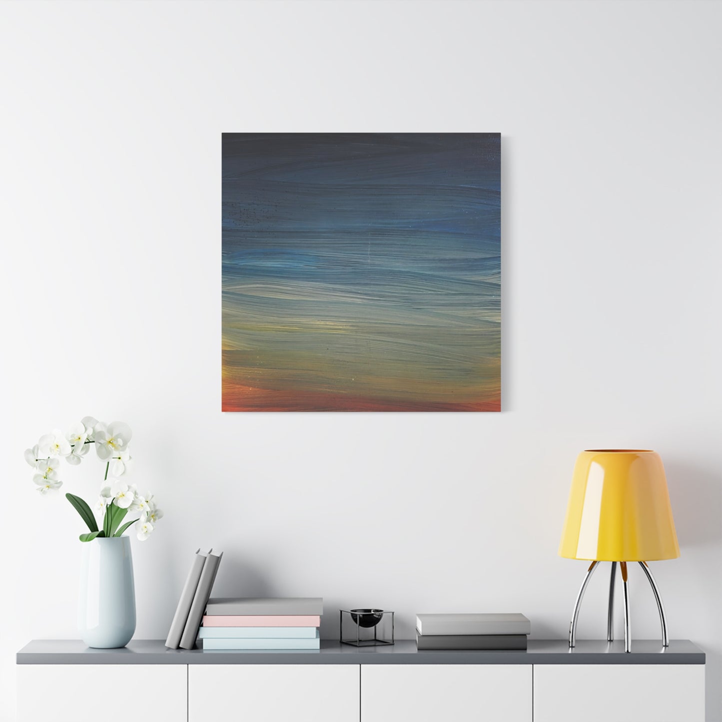 Abstract Coastal Sunset Canvas Print — Matte Stretched Wall Art
