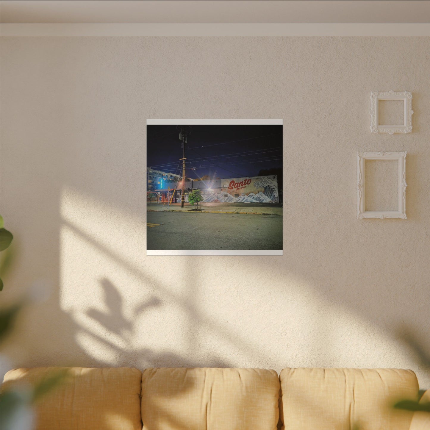 Santo Market Mural (7th&taylor)— Nighttime Urban Wall Art