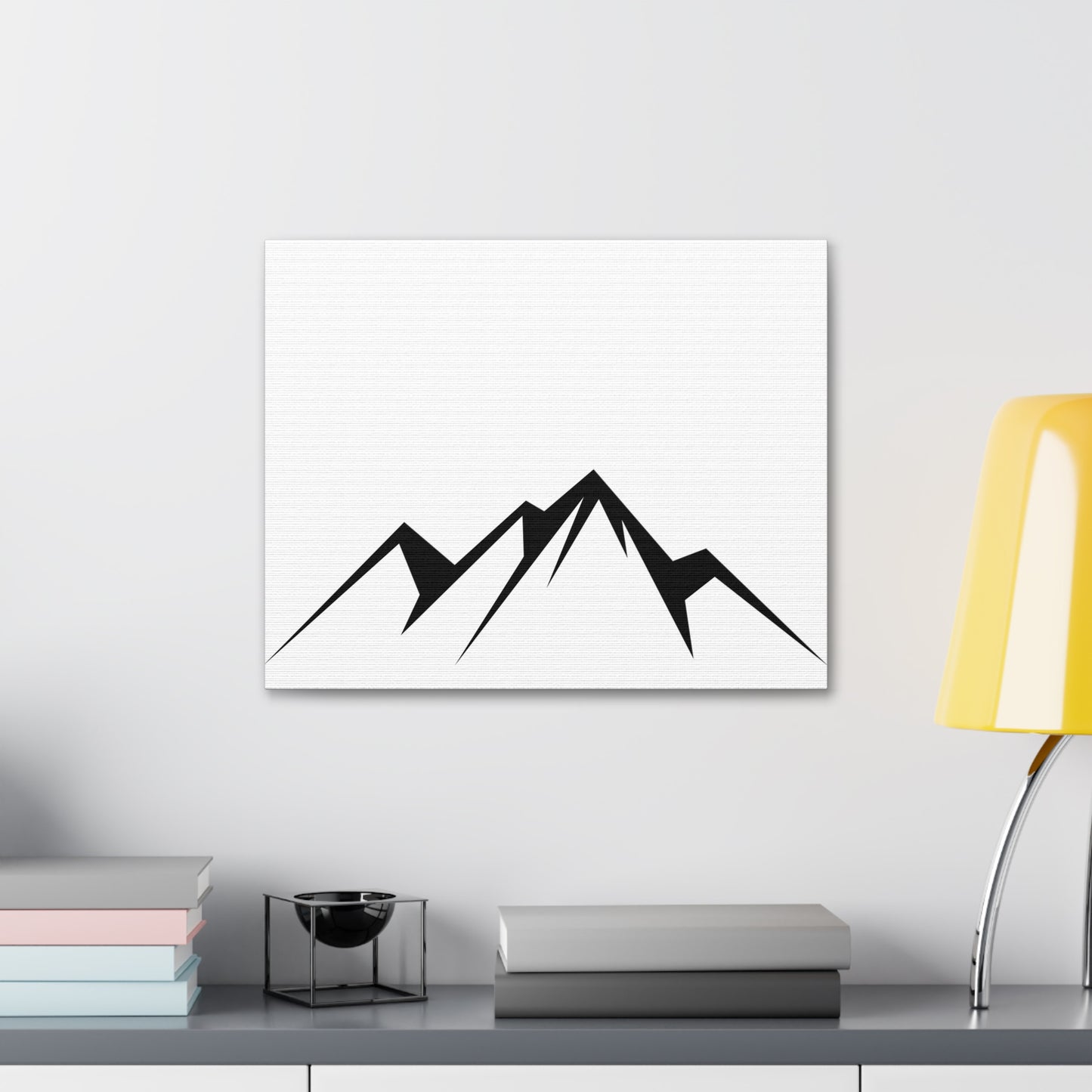mountains005 - Black Mountain Canvas Art Print