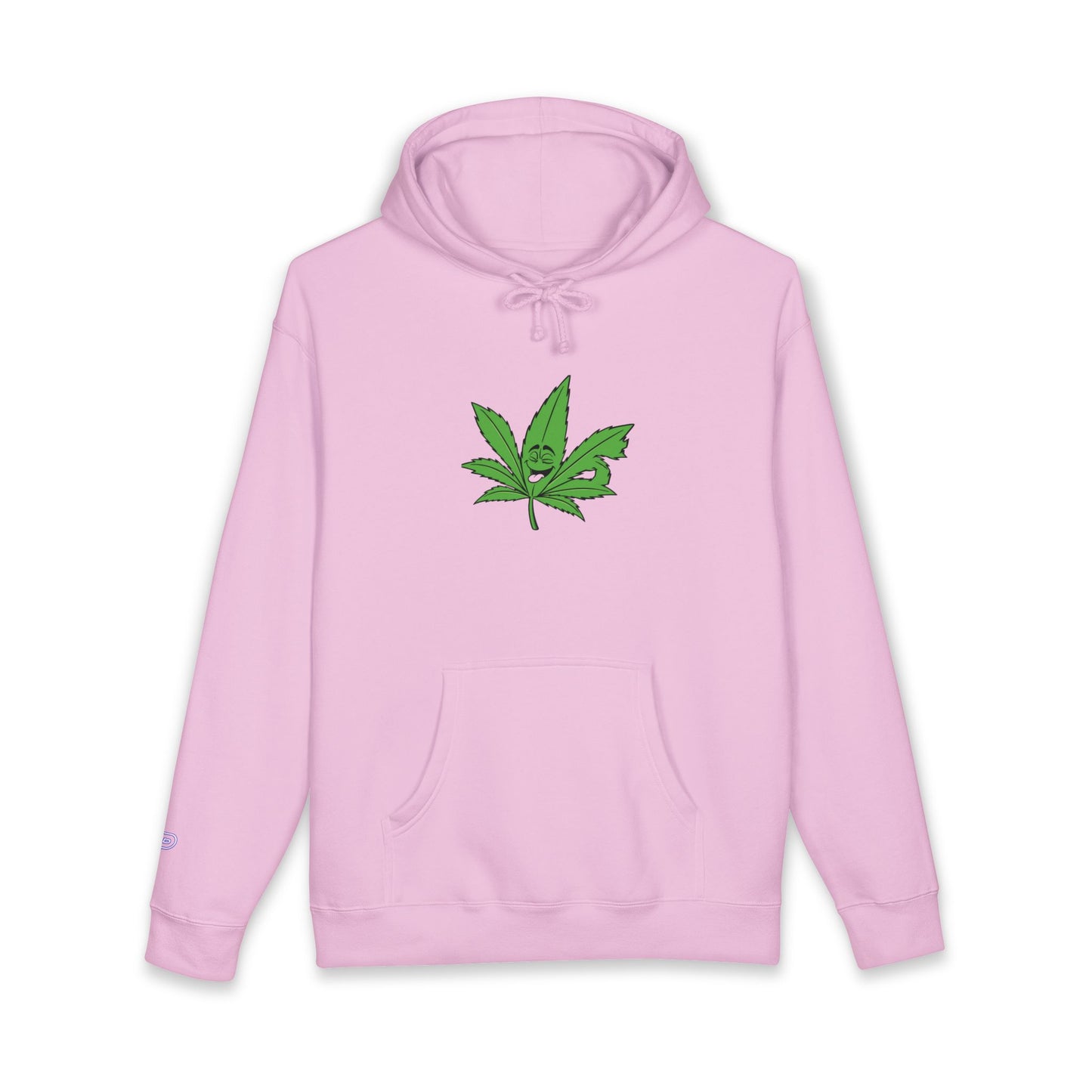 Cannabis Leaf Hoodie — Green Marijuana Leaf Graphic Pullover